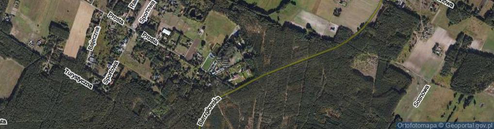 Zdjęcie satelitarne Szczęśliwa ul.